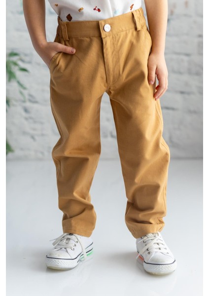 Erkek Çocuk Gabardin Düz Pantolon
