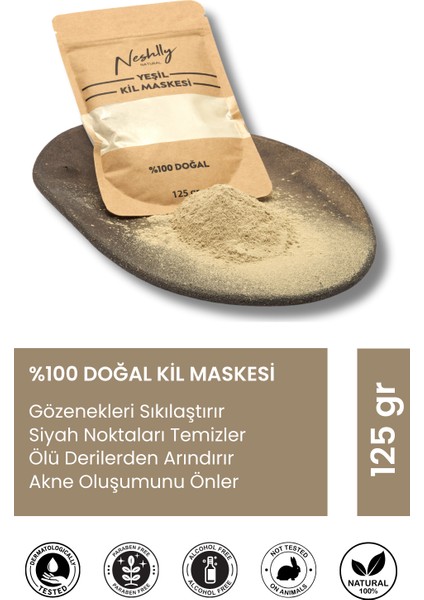 Toz Yeşil Kil Maskesi 125 gr