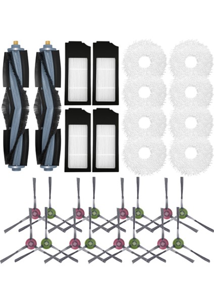 X1 Turbo X1 Omnı Robotlu Süpürge Ana Fırça Yan Fırçalar Hepa Filtreler Paspas Bezleri Toz Torbaları Aksesuarları (Yurt Dışından)