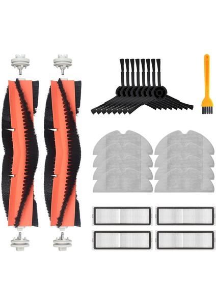 Bot L10 Pro Robotlu Süpürge Yedek Parçaları Için Kitleri Değiştirin Ana Yan Fırça Filtreleri Paspas Bezi Aksesuarları Gösterildiği Gibi (Yurt Dışından)