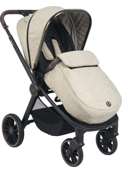 Easyfold 3S Grey Travel Sistem Bebek Arabası Beige