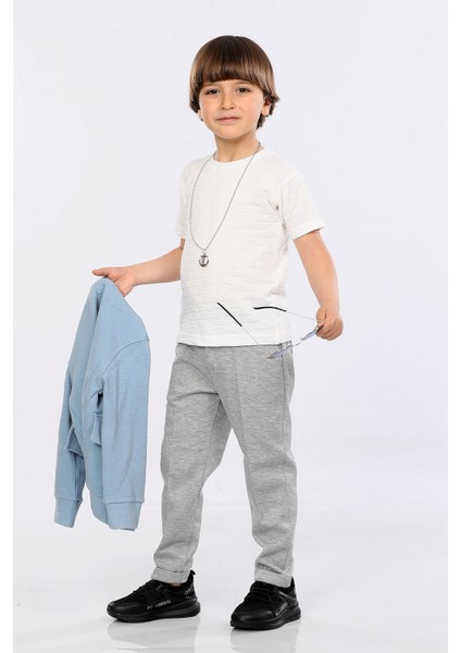 Erkek Çocuk Ceket-T-Shirt ve Pantolonlu 3 Lü Takım VF24KMR51107 fırsatları