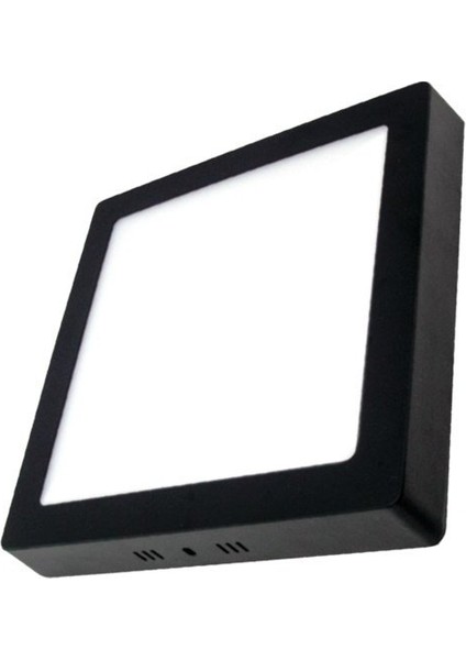 18W Sıva Üstü Siyah Kasa Kare LED Panel Armatür 3000K Günışığı