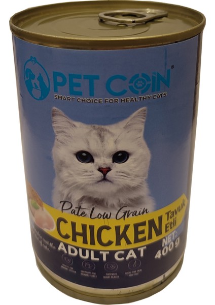Tavuk Etli Yetişkin Kedi Konserve 20 Adet x 400GR