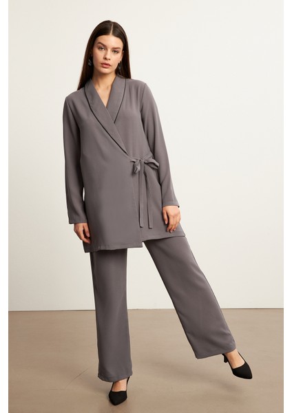 Biyeli Ceket Pantolon Takım - Gri fiyatları