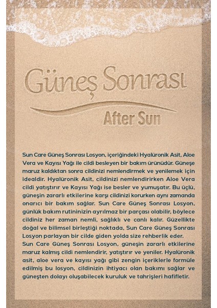 Güneş Sonrası Onarıcı Losyon Hyaluron B5 Aloe Vera,kayısı Yağı,hyalüronik Asit Içerikli 200 ml