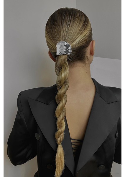Molten Metal Düz Yüksek Atkuyruğu Tokası- Saç Kelepçesi- Ponytail Cuff