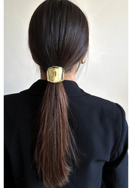 Molten Metal Düz Yüksek Atkuyruğu Tokası- Saç Kelepçesi- Ponytail Cuff