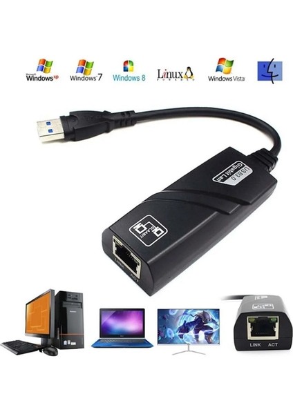 Usb3.0 Gigabit Ethernet Adapter 1000MBPS RJ45 Network