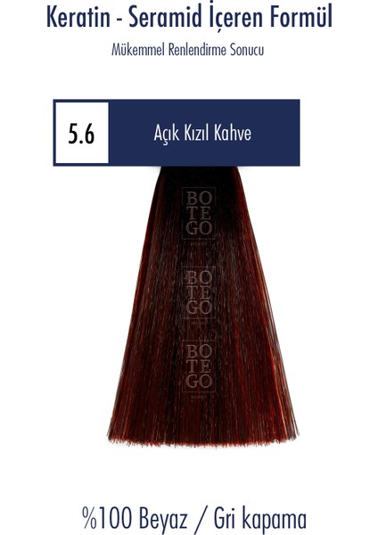 Profesyonel Krem Boya 5.6 Açık Kızıl Kahve 100 ml