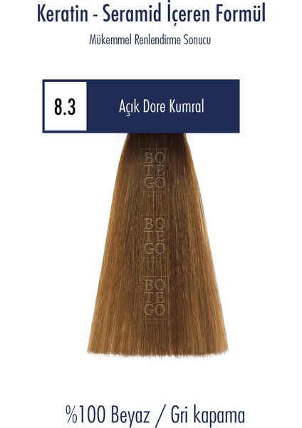 Profesyonel Krem Boya 8.3 Açık Dore Kumral 100 ml