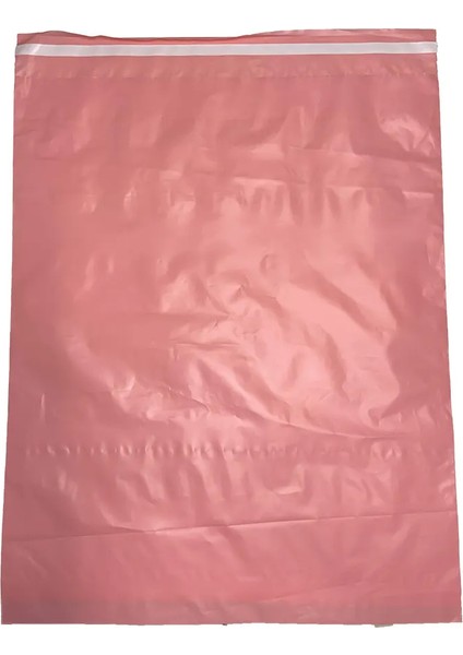 24x31+4 cm Pembe Renk Cepsiz Kargo Poşeti (100 Adet)