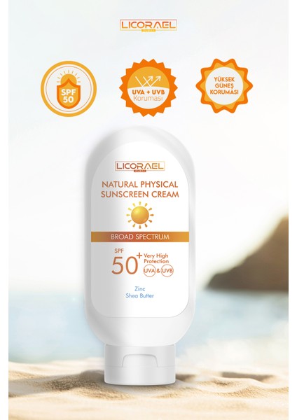 Natural Physıcal Sunscreen Cream SPF50+ 100 ml