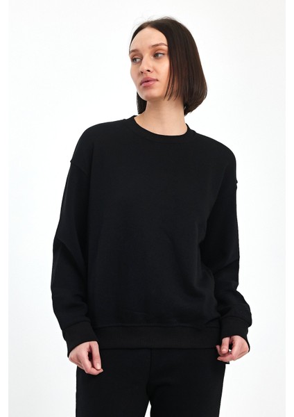 Bisiklet Yaka Ince Sweatshirt