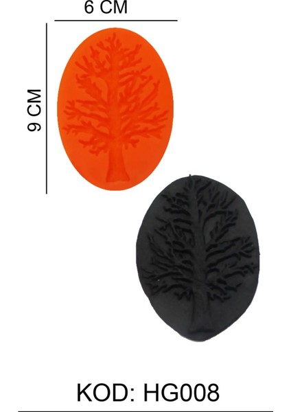 Doğa Figürlü Gıda Silikon Kalıbı