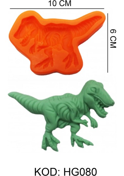 Trex Figürlü Gıda Silikon Kalıbı