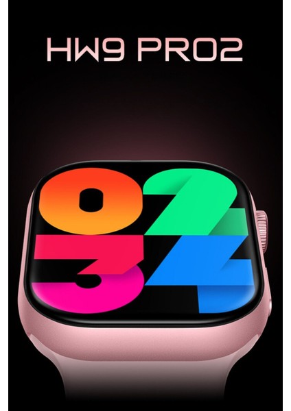 Wearfit Hw9 Pro 2 Gift Akıllı Kol Saati Model:inç 45MM Miniled Ekran (Rose Gold)