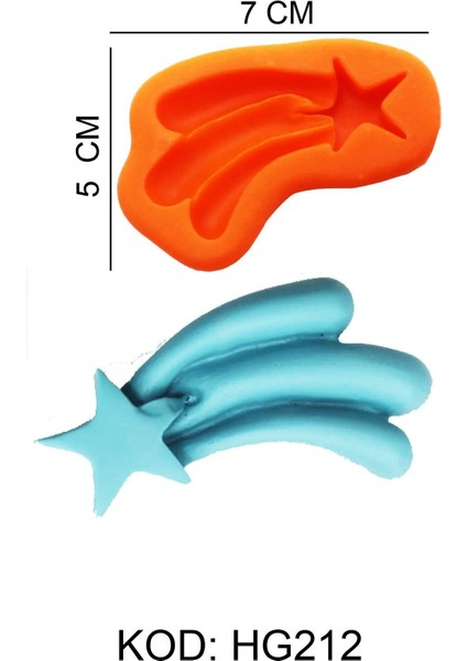 Gıda Silikon Kalıbı Yıldız