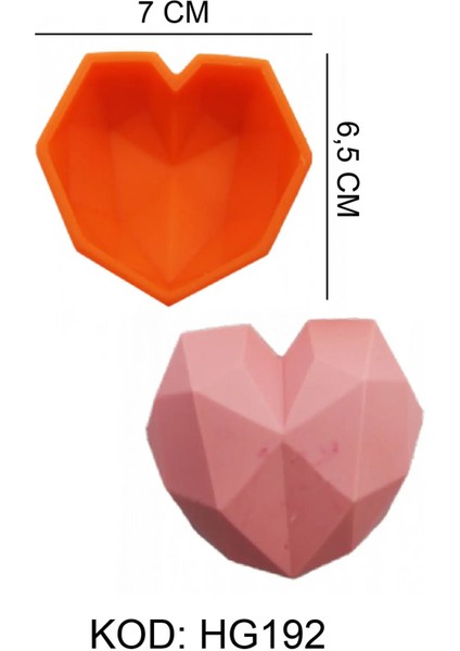 Sevgililer Günü 7cm x 6,5cm Figürlü Gıda Silikon Kalıbı fiyatları