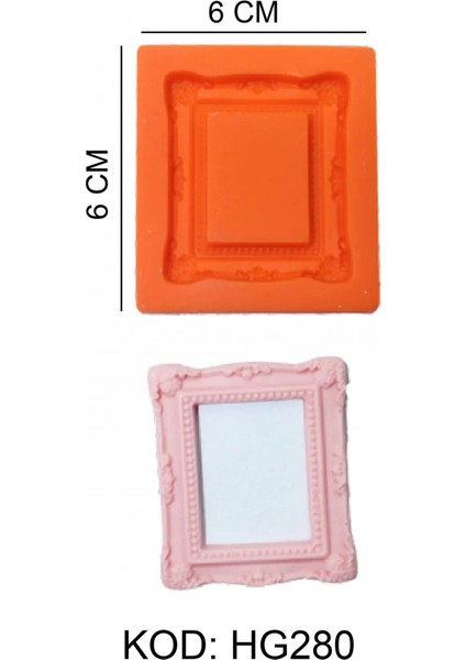 Çerçeve Figürlü Gıda Silikon Kalıbı