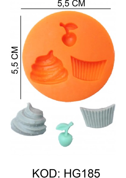 Gıda Silikon Kalıbı Cupcake