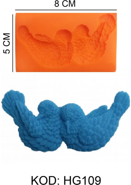 Hayvan Figürlü Gıda Silikon Kalıbı