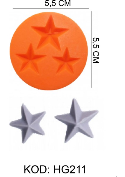 Gıda Silikon Kalıbı Yıldız fiyatları