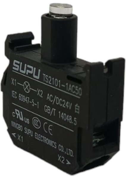 TS2101-1AC50 / Supu Işıklı Butonlar Için 24 Vac/dc LED Modülü, Beyaz fırsatları