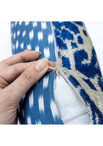 Vidadi El Yapımı Çift Taraflı Ikat Kırlent 60X40 cm