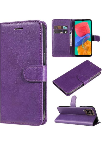 Samsung Galaxy M33 5g Iş Cüzdan Telefon Kılıfı Klasik Için Flip Case (Yurt Dışından)