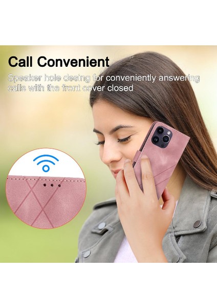 Iphone 14 Için Filp Durumda Pro Max Bilek Kayışı Kredi Kartı Tutucu El Pu (Yurt Dışından)