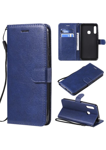 Kart Yuvası ile Samsung Galaxy A70E Için Flip Case Yüksek Kalite Deri Kılıf (Yurt Dışından)