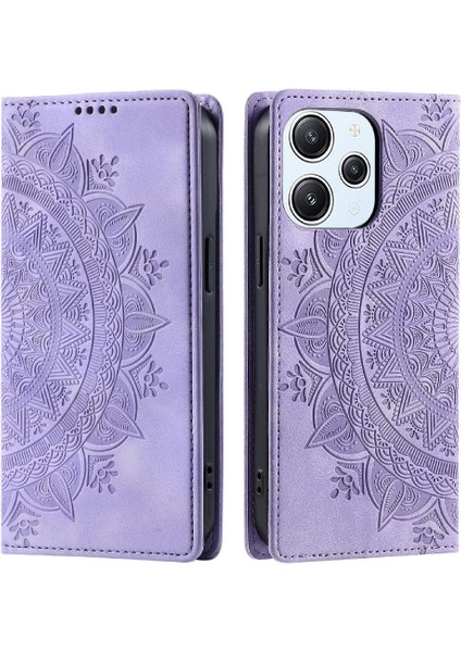 Xiaomi Redmi Için 12 4g/5g Kart Ekleme Darbeye Kapak Kapak Pu (Yurt Dışından)
