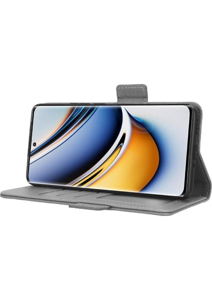 Realme 11 Pro 5g Pu Deri Manyetik Cüzdan Kart Yuvaları Tutucu Için Kılıf (Yurt Dışından)