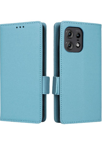 Motorola Moto Kenar 50 Pro Için Kılıf Manyetik Cüzdan Kart Yuvaları Tutucu Yan (Yurt Dışından)