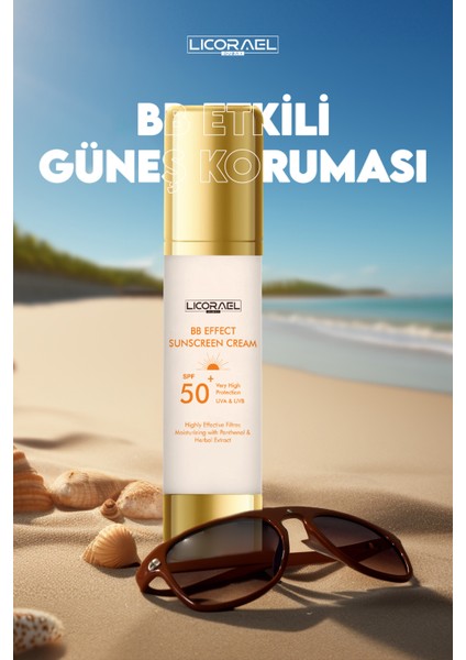 Bb Güneş Kremi Uva ve Uvb Işınlarına Karşı Yüksek Korumalı SPF50+