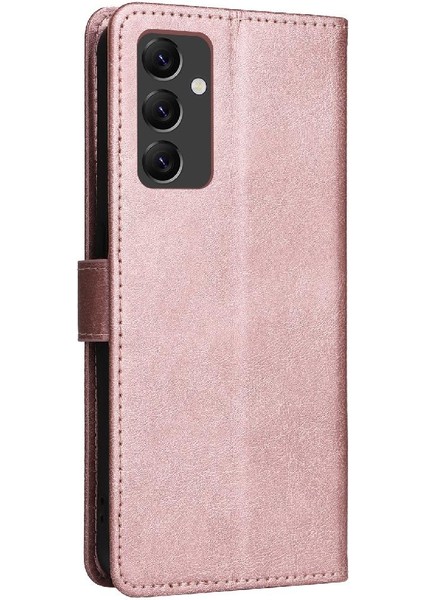 Kart Yuvası ile Samsung Galaxy A14 5g Klasik Düz Renk Için Flip Case (Yurt Dışından)