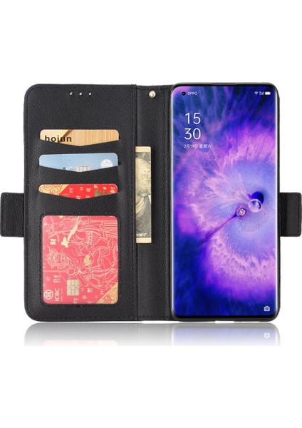 Oppo Bulmak Için Kılıf X5 Pu Deri Yan Toka Manyetik Cüzdan Kart Yuvaları (Yurt Dışından)