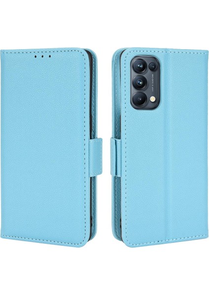 Oppo Oppo 5 Pro Için Kılıf Manyetik Yan Toka Pu Deri Cüzdan Kart Yuvaları (Yurt Dışından)