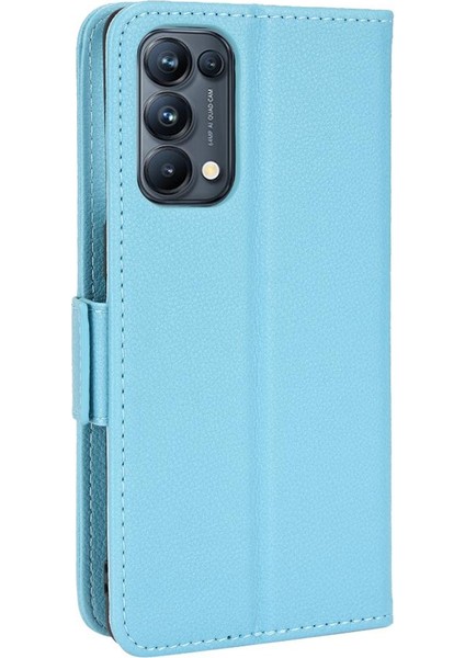 Oppo Oppo 5 Pro Için Kılıf Manyetik Yan Toka Pu Deri Cüzdan Kart Yuvaları (Yurt Dışından)