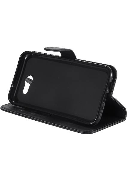Samsung Galaxy J3 2017 Için Flip Case Kart Yuvası ile Yüksek Kaliteli Deri (Yurt Dışından)