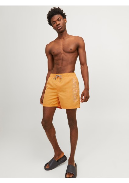 Erkek Logo Baskılı Deniz Şortu - Fiji fırsatları