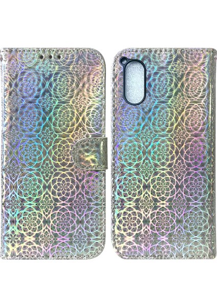 Sony Xperia 5 V Kart Yuvası Için Kılıf Glitter Renkli Standı Tutucu Cüzdan (Yurt Dışından)