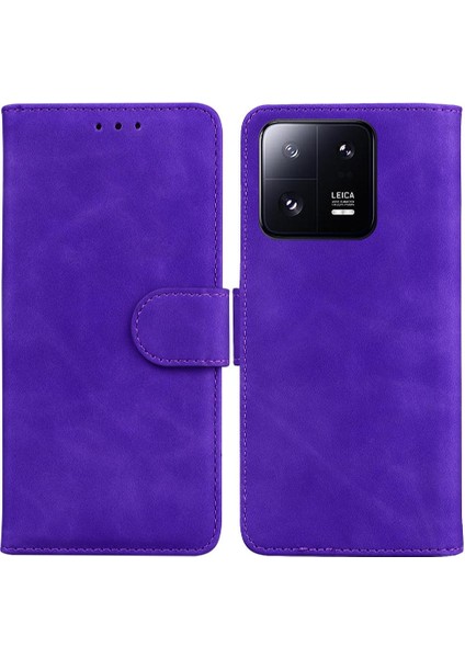 Xiaomi 13 Pro Kart Yuvası Manyetik Premium Pu Deri Standı Için Flip Case (Yurt Dışından)