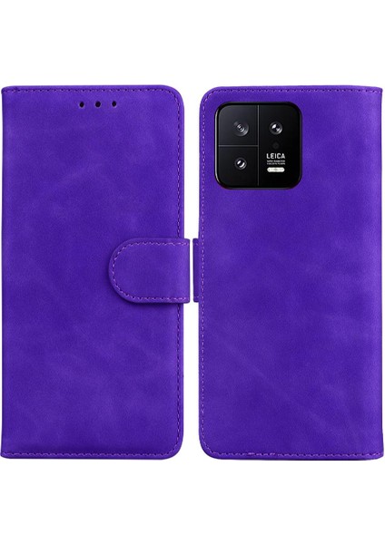 Xiaomi 13 5g Için Flip Case Standı Tutucu Premium Pu Deri Kart Yuvası (Yurt Dışından)