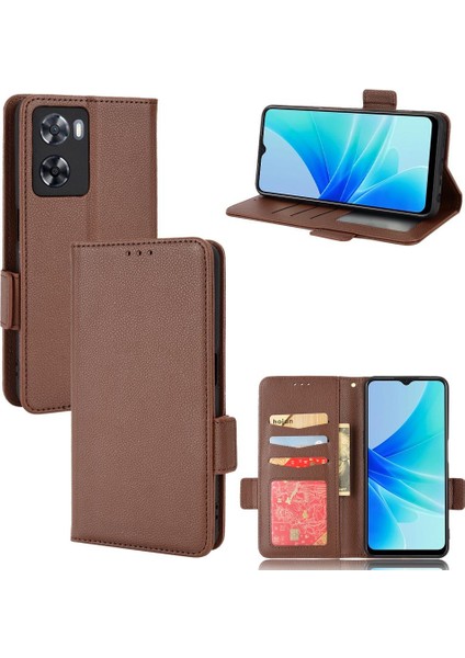 Oppo Için Kılıf A57 4G/A77 4G/A77S Kart Yuvaları Tutucu Manyetik Yan Toka Pu (Yurt Dışından) fiyatları
