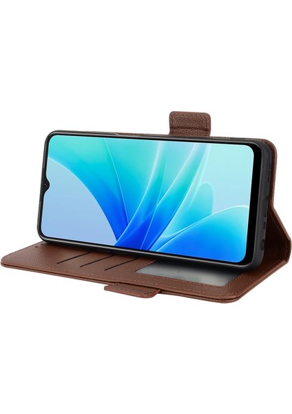 Oppo Için Kılıf A57 4G/A77 4G/A77S Kart Yuvaları Tutucu Manyetik Yan Toka Pu (Yurt Dışından) fırsatları