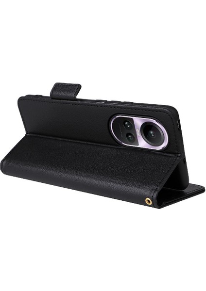 Oppo Için Kılıf Oppo 10 Pro 5g Pu Deri Kart Yuvaları Tutucu Manyetik Yan (Yurt Dışından)