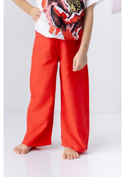 Kız Çocuk Dokuma Viskon Düz Pantolon fiyatları