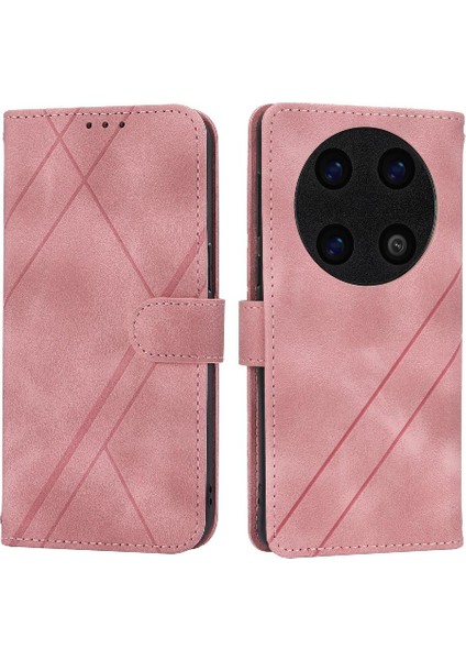 Huawei Mate 60 Için Filp Durumda Pro Kickstand Pu Deri Kayış Kredi Kartı (Yurt Dışından)